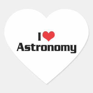 Ich liebe Herz Astronomie - Stern Beobachter Herz-Aufkleber