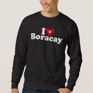 ICH LIEBE HERZ BORACAY PHILIPPINEN INSELN SWEATSHIRT