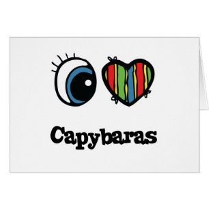Ich liebe (Herz) Capybaras