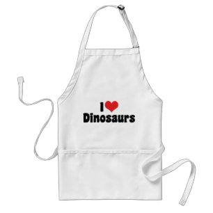 Ich liebe Herz-Dinosaurier - Dinosaurier Fossilien Schürze