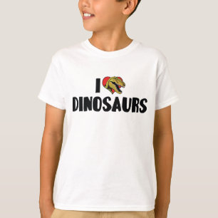 Ich liebe Herz-Dinosaurier - Dinosaurier Fossilien T-Shirt
