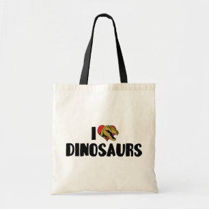 Ich liebe Herz-Dinosaurier - Dinosaurier Fossilien Tragetasche