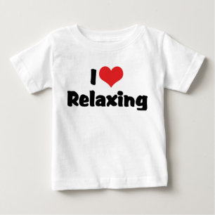 Ich Liebe Herz entspannt Baby T-shirt