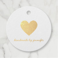 Ich Liebe Herz Handmade by Tank You Gold Foil Einf