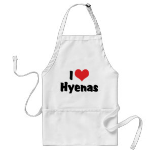 Ich liebe Herz Hyänen Schürze