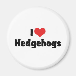 Ich liebe Herz-Igel Magnet