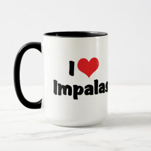 Ich liebe Herz Impalas Tasse