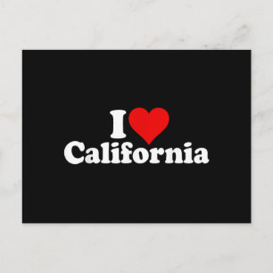 ICH LIEBE HERZ KALIFORNIEN CALI STAAT POSTKARTE