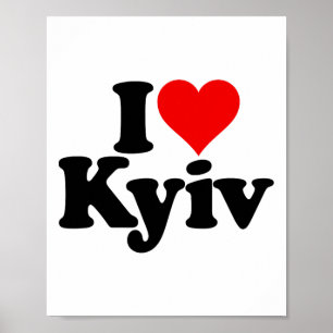Ich liebe Herz Kiew Kiev Ukraine Ukr  Poster
