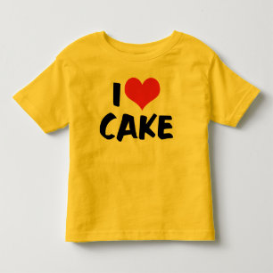 Ich liebe Herz Kuchen - Kuchen Cookie Donut Liebha Kleinkind T-shirt