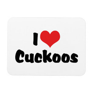 Ich liebe Herz-Kuckucke - Kuckuck-Vogel-Liebhaber Magnet