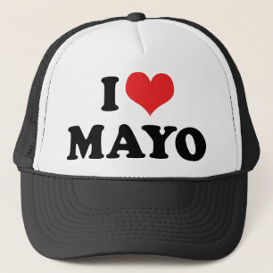 Ich liebe Herz Mayo - Mayonnaise-Liebhaber Truckerkappe