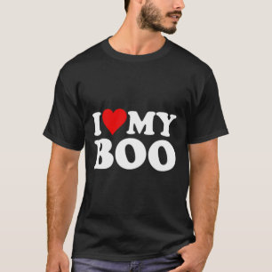 Ich liebe Herz mein Boo Bybe Bye Freund Freundin T-Shirt