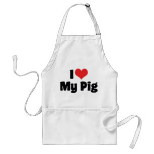 Ich liebe Herz mein Schwein Schürze