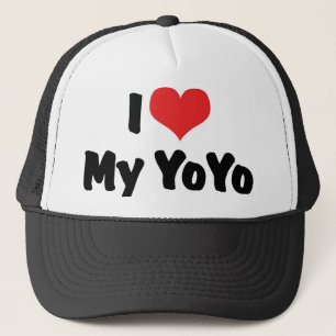 Ich liebe Herz mein YoYo Truckerkappe