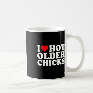 Ich liebe Herz Meine älteren Hühner Mädchen Frauen Kaffeetasse