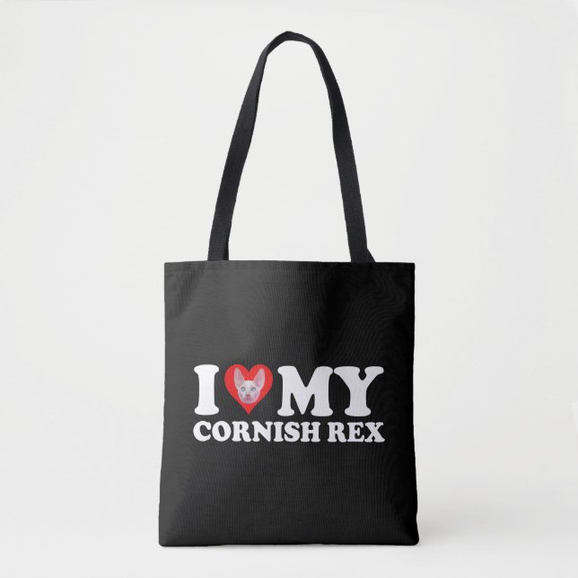 Ich liebe (Herz) meine Cornish Rex (Vorderseite)