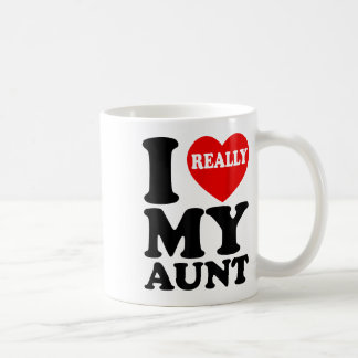 Ich Liebe (Herz) meine Tante für Nephew und Niece Kaffeetasse