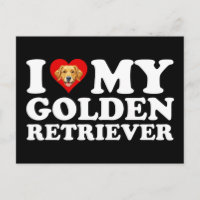 Ich liebe (Herz) meinen Golden Retriever
