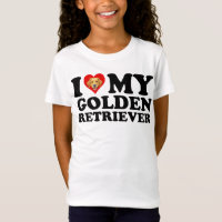 Ich liebe (Herz) meinen Golden Retriever