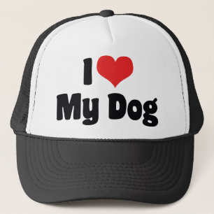 Ich liebe Herz meinen Hund - Hunde Liebhaber Truckerkappe