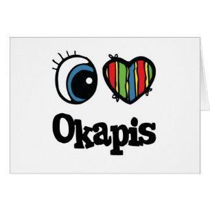 Ich liebe (Herz) Okapis