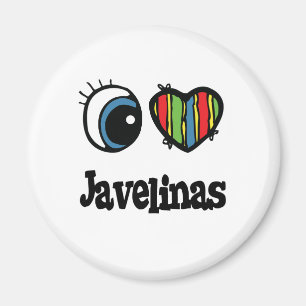 Ich liebe (Herz) Pekaris Magnet