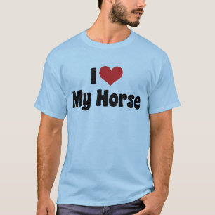 Ich liebe Herz Pferde - Pferdeliebhaber T-Shirt