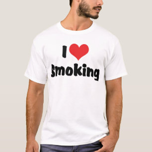 Ich liebe Herz Rauchen - Tabak-Zigarettenraucher T-Shirt