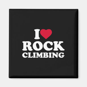 Ich liebe Herz Rock Climbing Liebhaber Climber Bou Magnet