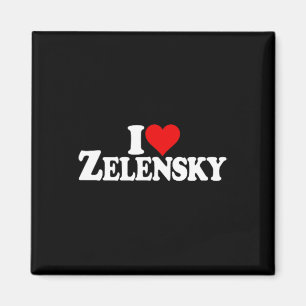 Ich liebe Herz Selenskyj Wolodymyr Ukraine Ukr Magnet