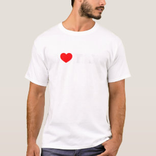 Ich liebe Herz Steuer T-Shirt