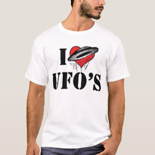 Ich liebe Herz UFOs - Roswell Area 51 Alienliebhab T-Shirt
