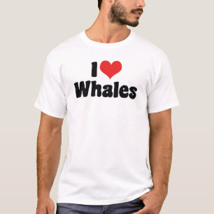 Ich liebe Herz Wale - Wal Liebhaber T-Shirt