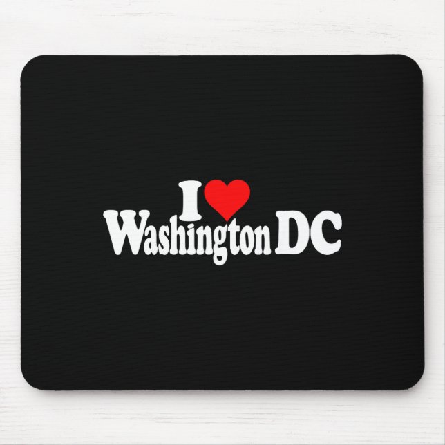 Ich liebe Herz Washington Dc District Of Columbia  Mousepad (Vorne)