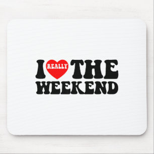 Ich liebe Herz-Wochenende Lustige Camping-Paar-Ges Mousepad