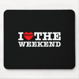 Ich liebe Herz-Wochenende Lustige Camping-Paar-Ges Mousepad