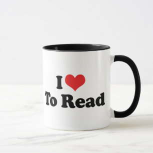 Ich liebe Herz zum Lesen - Buchliebhaber Tasse