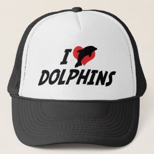 Ich liebe Herzdelfine - Delfinliebhaber Truckerkappe