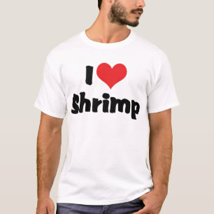 Ich liebe Herzgarnelen - Meeresfrüchte-Liebhaber T-Shirt