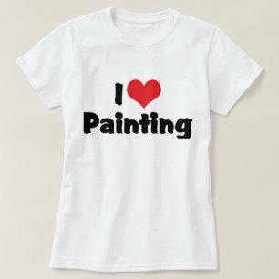 Ich liebe Herzmalerei - Künstler Kunstliebhaber T-Shirt