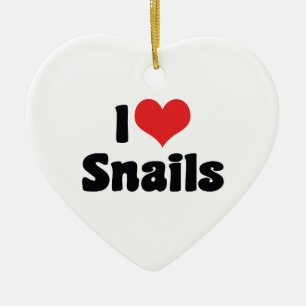Ich liebe Herzmuscheln Keramik Ornament