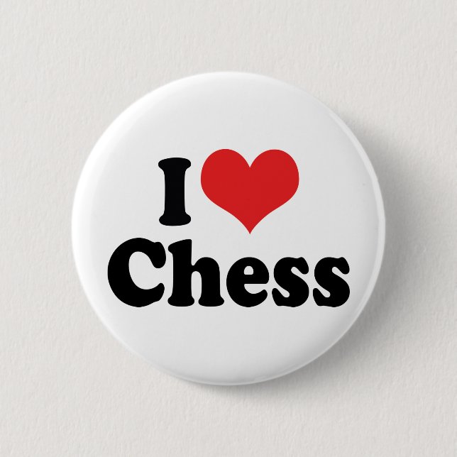 Ich liebe Herzschach Button (Vorderseite)