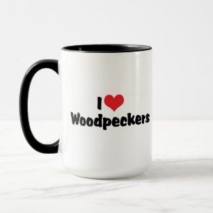 Ich liebe Herzspechte - Vogelliebhaber Tasse
