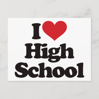 Ich Liebe High School! Postkarte