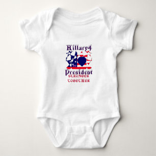 Ich liebe Hillary Für USA Präsident Wir sind stärk Baby Strampler