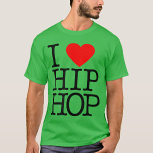 Ich liebe Hip Hop Herz Rap und Hip Hop Fan vintage T-Shirt