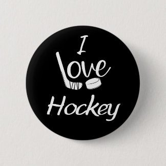 Ich liebe Hockey Button