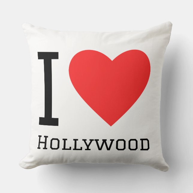 Ich liebe Hollywood  Kissen (Vorderseite)