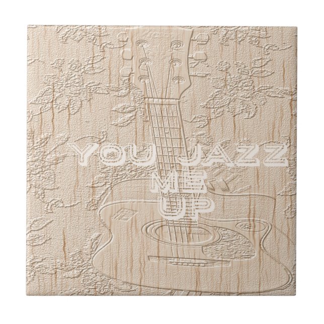 Ich Liebe Holz wird braun Hakuna Matata Fliese (Vorderseite)